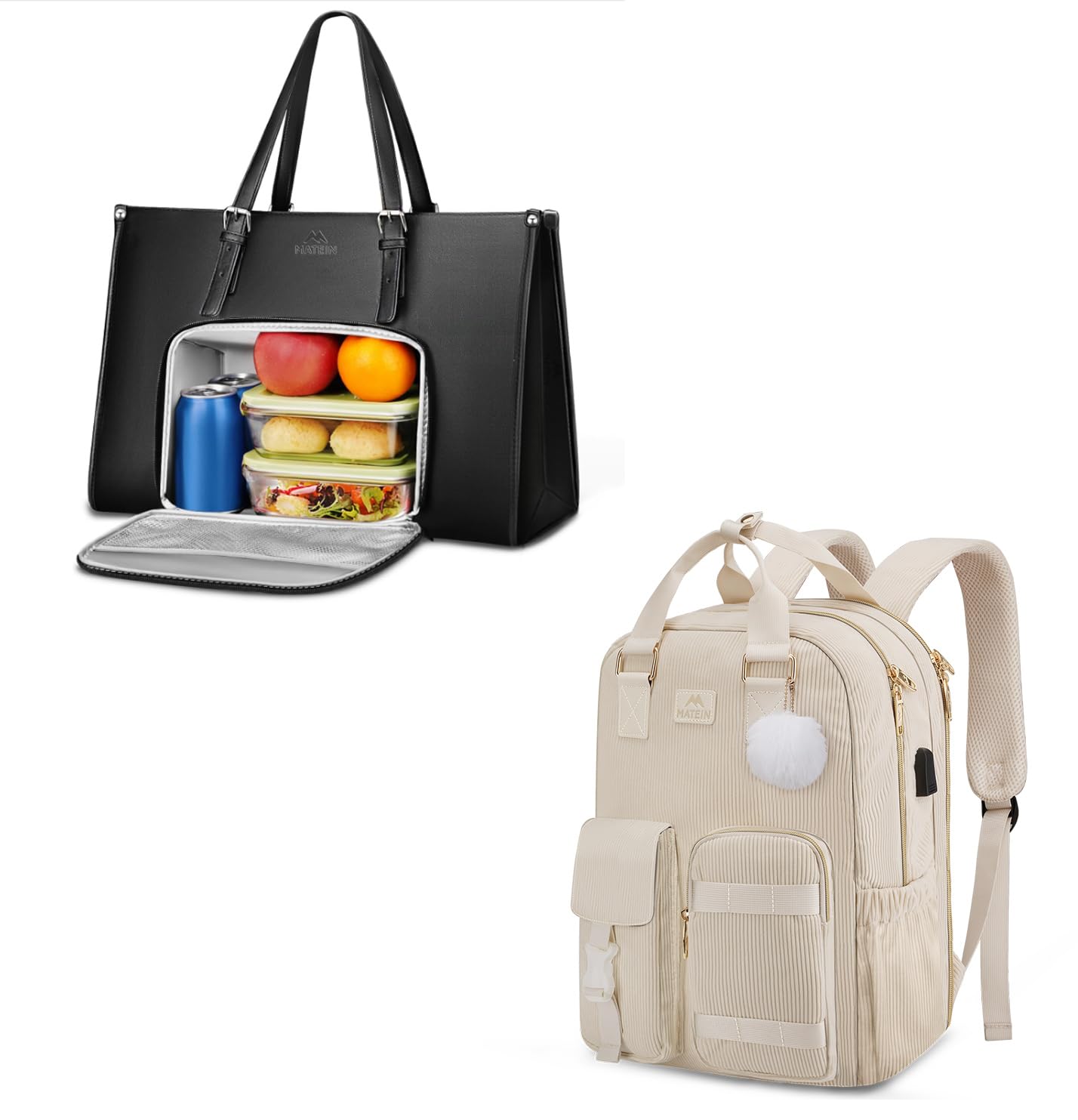 Amazon.com: MATEIN Laptop Tote Bag with Insulated Lunch